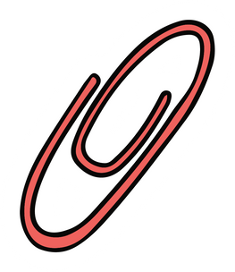 Hand Drawn Paperclip Sticker