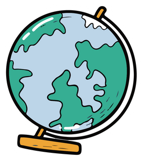 Globe Cartoon Illustration